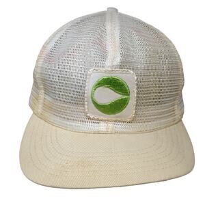 Cargill Snapback Trucker Cap White One Size Mesh Back Adjust-A-Tab Vintage